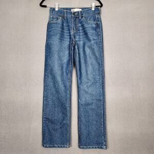 LEVIS 514 Jeans Womens 27x29 Blue Regular Straight Leg Denim Medium Wash 14 REG